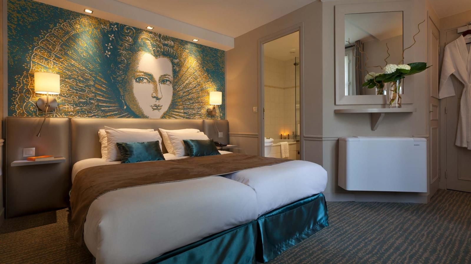 chambre de l'hôtel Clos Médicis